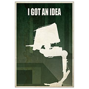 Star Wars AT-ST Walker I Got an Idea Paper Giclee Print